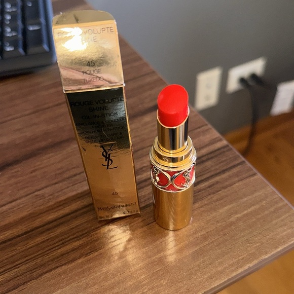 LOW START YSL Rouge Volupte Shine Rouge Tuxedo #45 - Picture 3 of 3